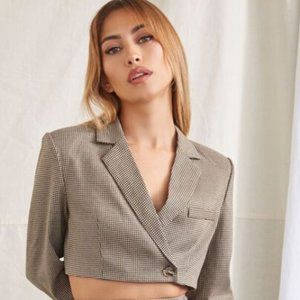 Forever 21 Hoodstooth Blazer